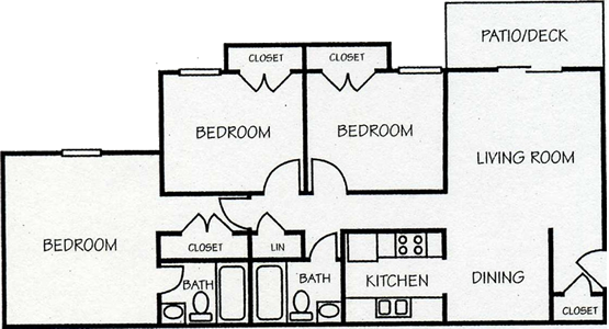 Three Bedroom / Two Bath